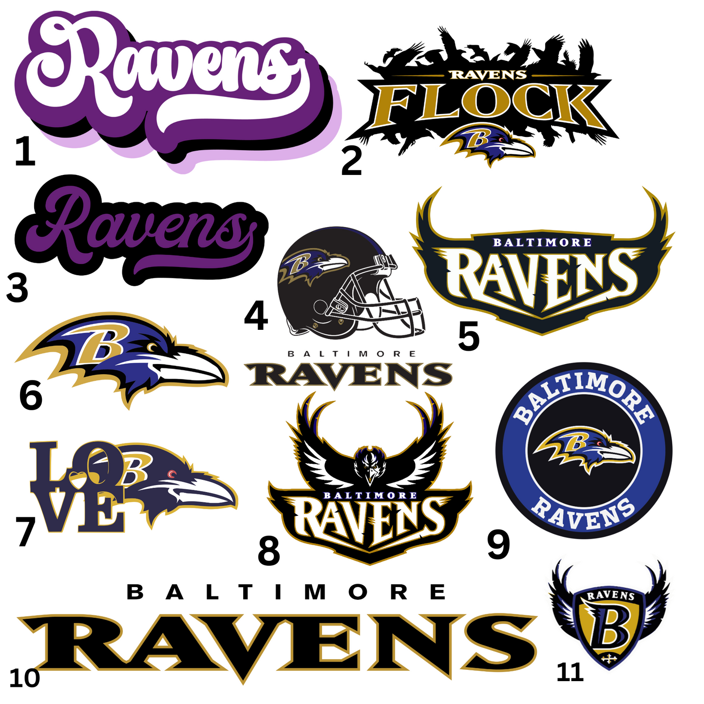 Ravens shirt with name
