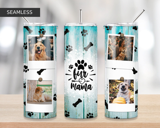 Fur Mama Collage Tumbler – 20oz Stainless Steel | Double Wall Insulated