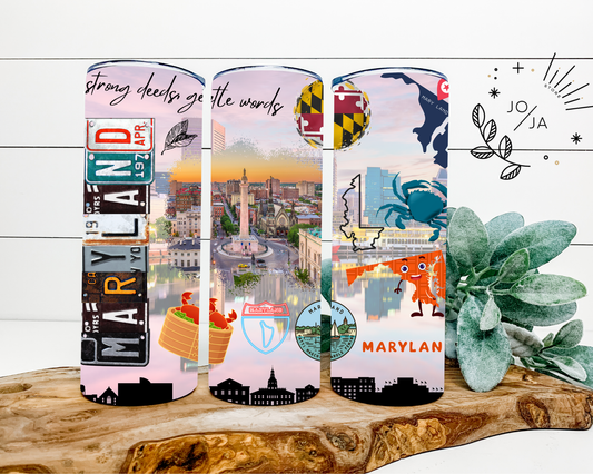 Maryland Tumbler – 20oz Stainless Steel | Double Wall Insulated