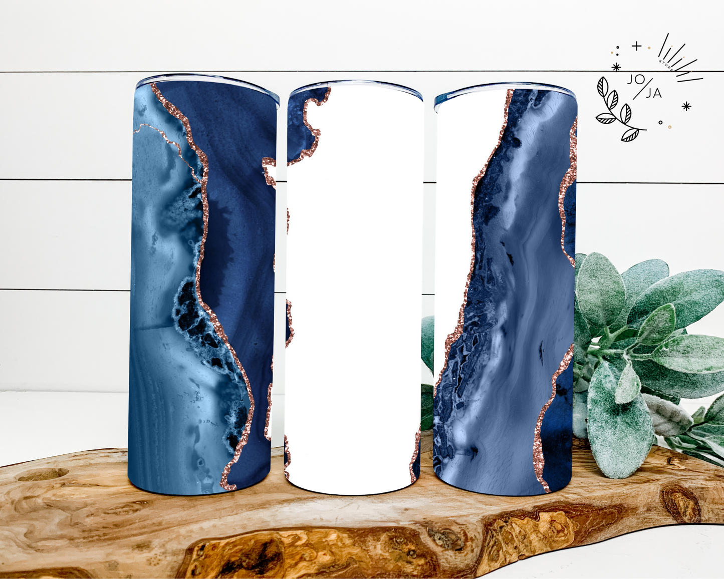 Blue Marble Custom Tumbler – 20oz Stainless Steel | Double Wall Insulated | Add Name or Phrase