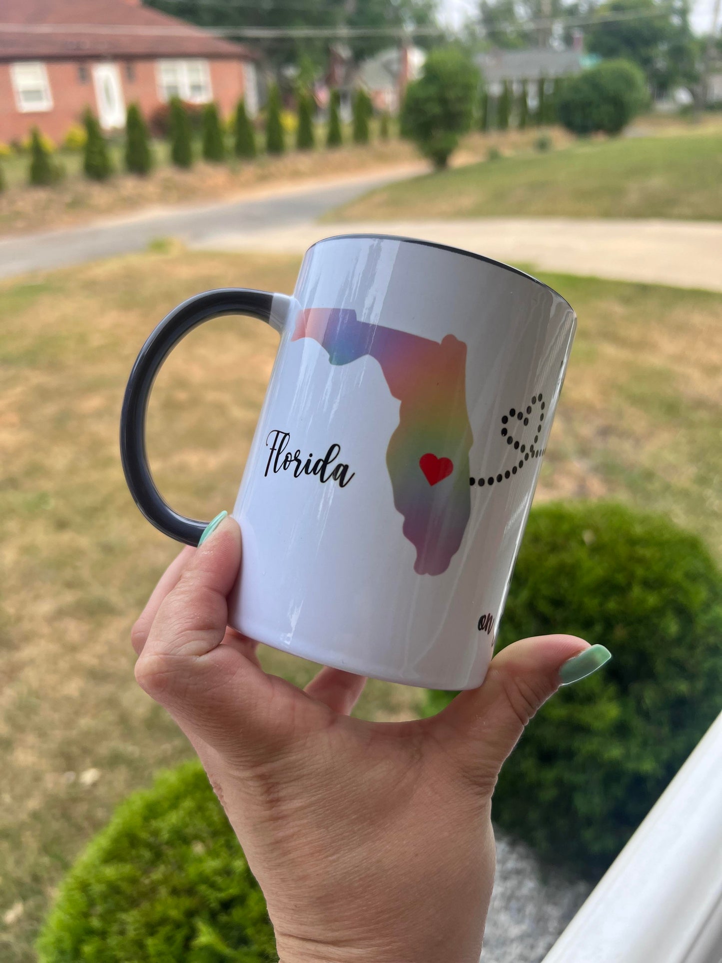 Customized Long Distance Relationship 15oz Coffee Mug