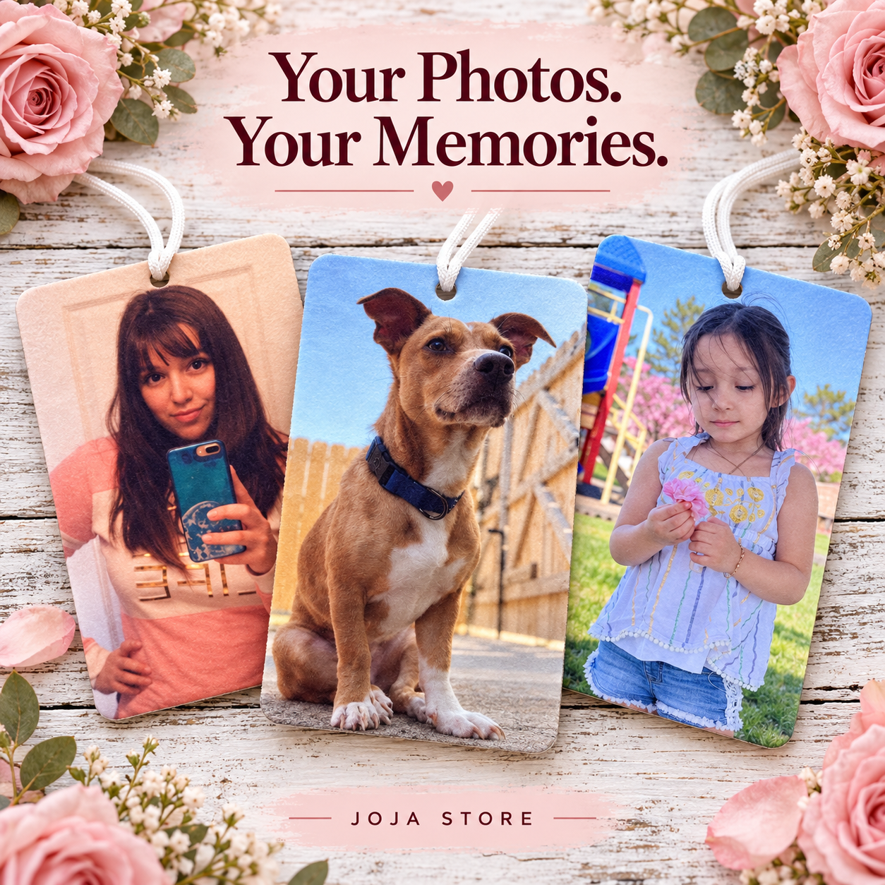 Personalized Photo Air Freshener | Custom Car Freshener with Photo or Logo