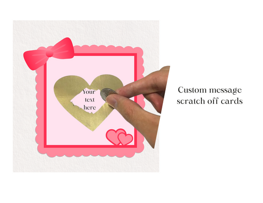 Custom Scratch-Off Message Card – Reveal a Surprise