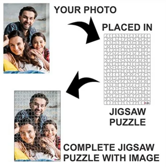 Personalized Custom Photo Puzzle – Add Your Own Image or Logo | 120-Piece | Unique Keepsake Gift