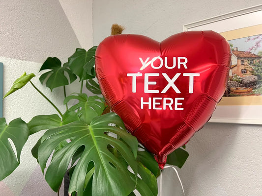 Custom Helium Balloons – Personalized Heart Balloons