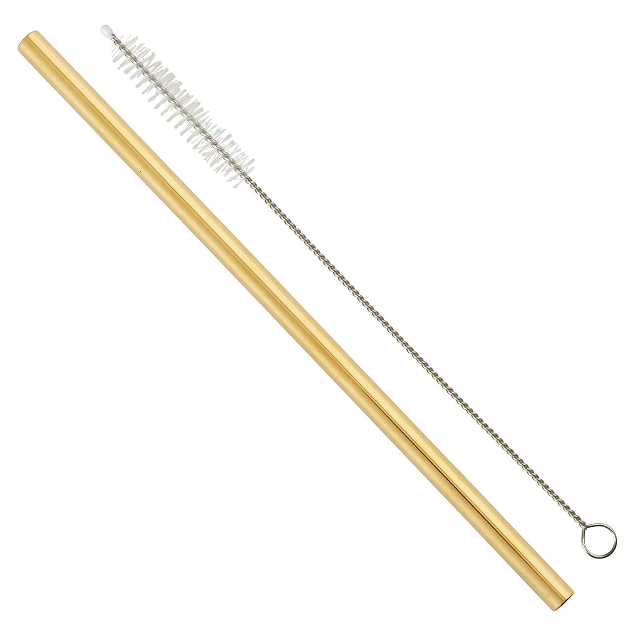 Stainless Steel Straw Set - Gold