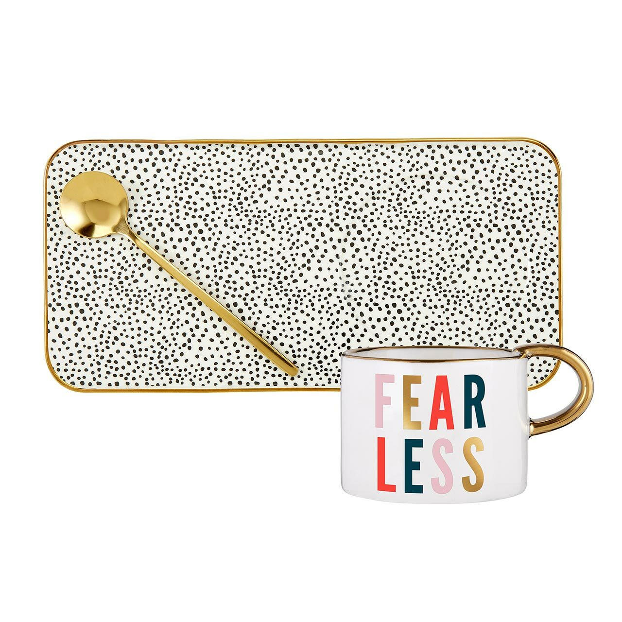 Mug, Tray & Spoon Set - Fearless