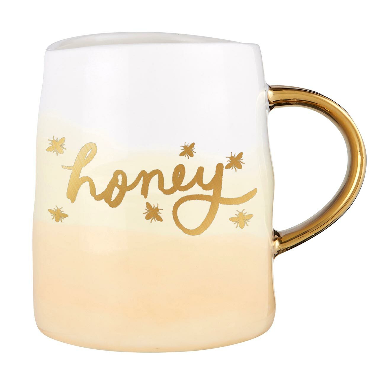 12oz Artisanal Mug and Saucer Set - Honey