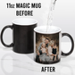 11oz Magic Mug in Black | Color changing mug with heat activation | Customizable