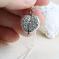 Photo Locket Necklace – Memorial Heart Locket with Angel Wings & Tiny Picture